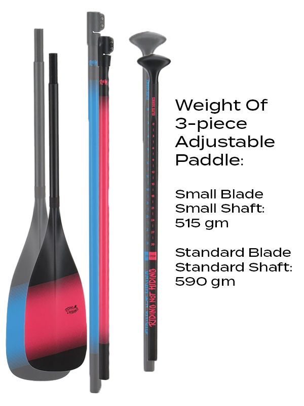 Riding Not Hiding - Elite 181-214cm SUP Paddle - 3-Piece – Medium Blade