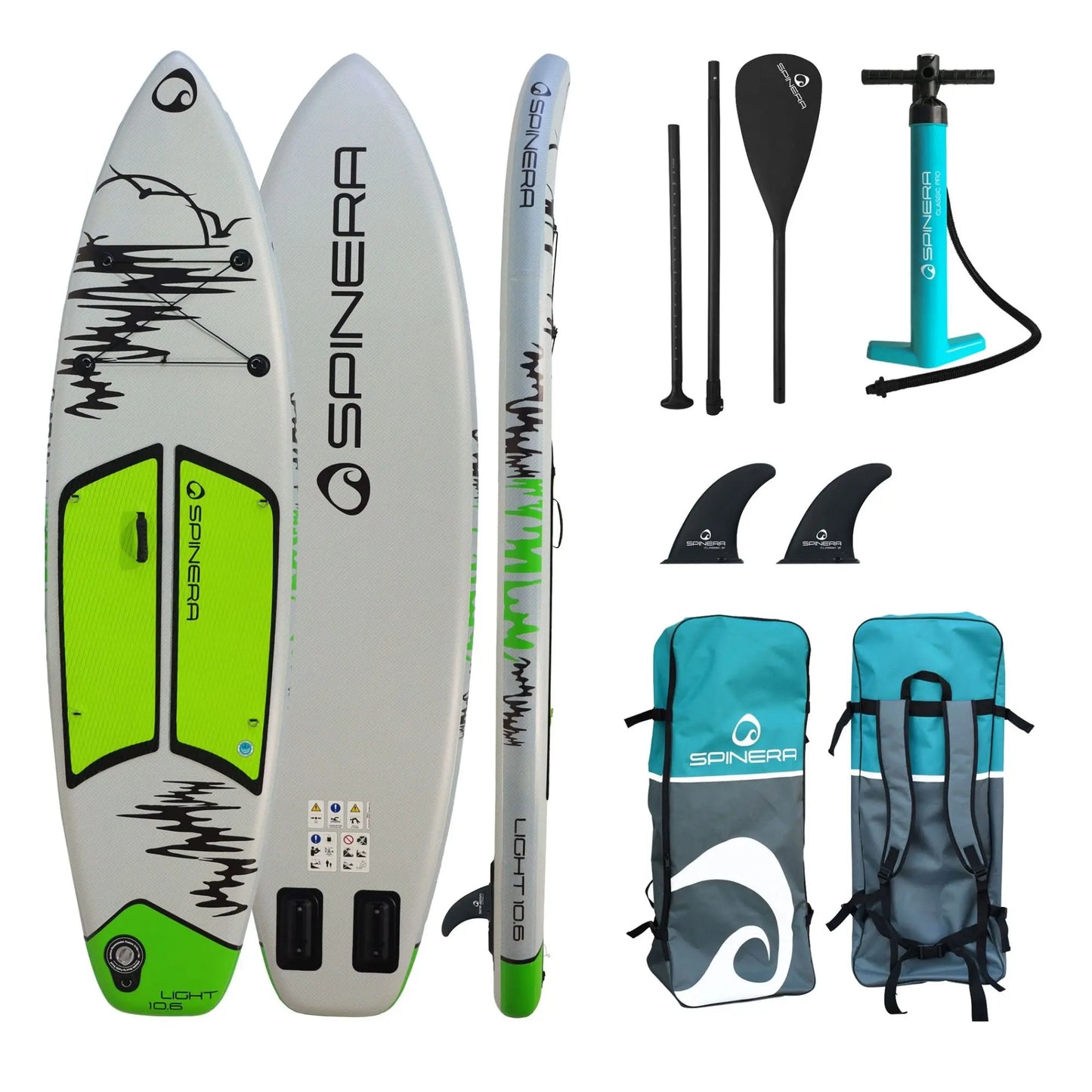Spinera SUP Light 10.6 ULT iSUP paddleboard package