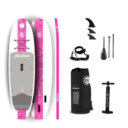 FatStick Airstick Starter 10'6 Inflatable Stand Up Paddle Board Package