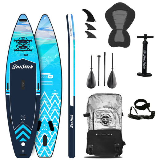 FatStick Touring 12'6 Inflatable Stand Up Paddle Board Package