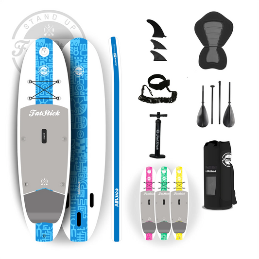 FatStick Airstick Starter 10'6 Inflatable Stand Up Paddle Board Package